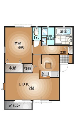 宇都宮駅 徒歩22分 1階の物件間取画像